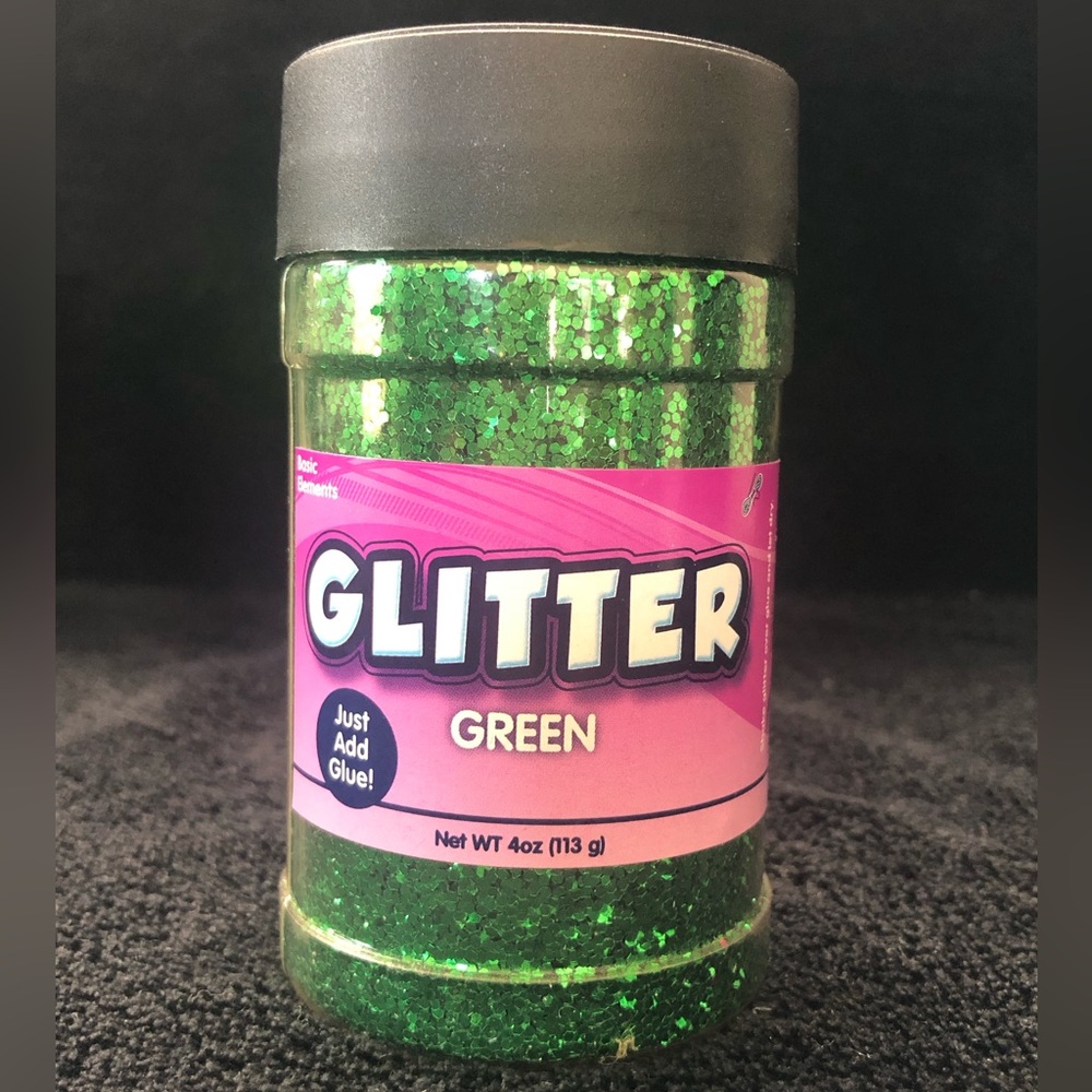 Horizon Group Green Glitter 4oz Shaker Arts & Craft Crafts
